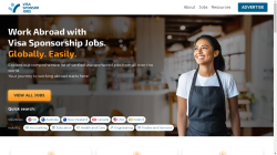 Visa Sponsor Jobs job board - Work Abroad with Visa Sponsorship Jobs. Globally. Easily.