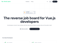 Vue Developers job board - VueJS Reverse Job Board