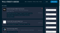 Wall Street Careers job board -  Wall ST Careers, Wall Street Jobs, Finance Jobs, Finance Careers