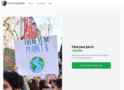 Work In Green job board - Work in Green - green tech jobs