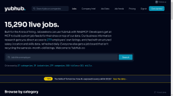 YubHub job board - Live jobs from 279 top employers, pulled direct from their careers pages and enriched with salary, skills, location and work arrangement.